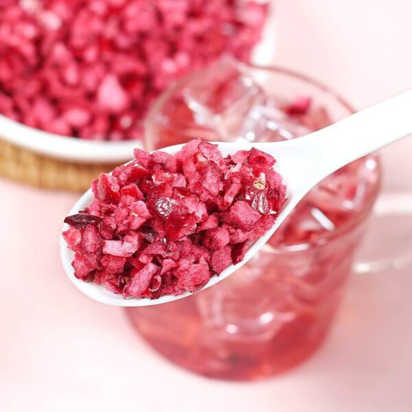Freeze-dried diced cranberries, crushed berries, dried bakery, dried fruit, commercial snowflake cake raw material snacks - Image 4