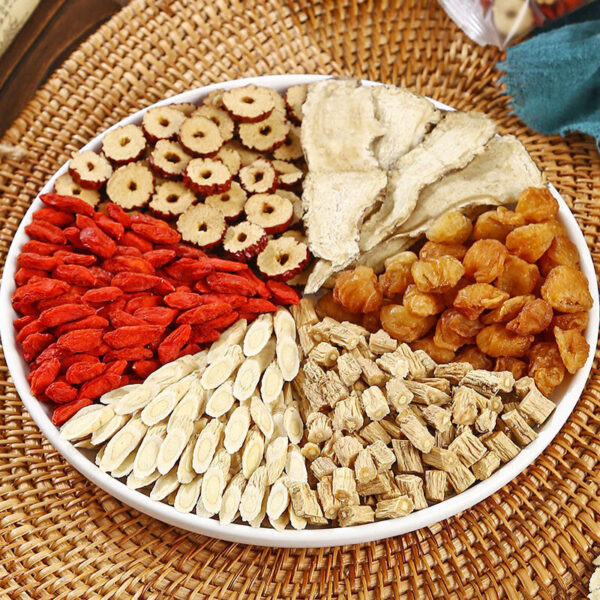 American Ginseng Astragalus Angelica Codonopsis Codonopsis Ophiopogon Baizhu Chuanxiong Baishao Yam Poria Licorice Dried Ginger Chinese Herbal Medicine Decoction Pieces - Image 3