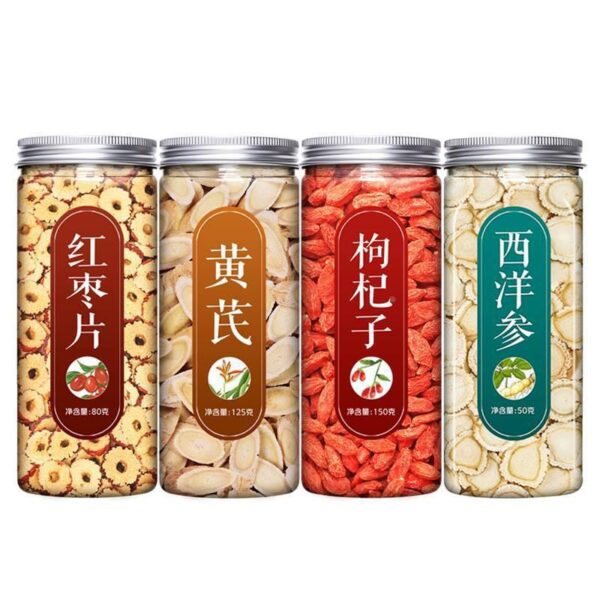 American ginseng slices Astragalus wolfberry red dates genuine official flagship store genuine flower flag ginseng lozenges soaked in water kidney tea - Image 5