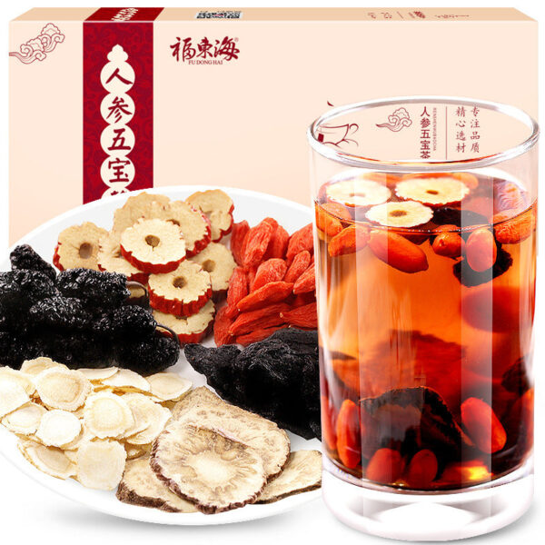 Fudonghai Ginseng Wubao Tea 250g Health Tea Men Raspberry Maca Yellow Essence Wolfberry Tea Wholesale - Image 6