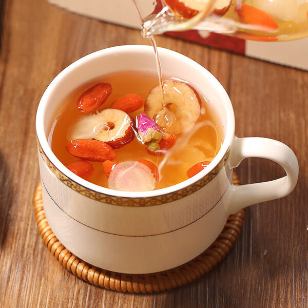 Fudonghai ginseng longan wolfberry red date tea 200g nourishing tea rose fruit tea health tea wholesale - Image 4