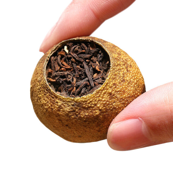 Fudonghai group buying gifts Pu'er tea tangerine peel 200g can gift box Xinhui small green orange raw sun cooked tea gift delivery - Image 2