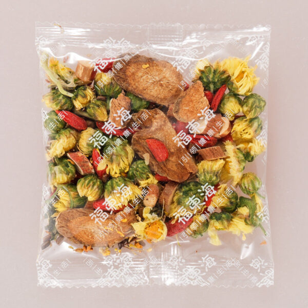 Fudonghai chrysanthemum cassia seed burdock tea 150g wolfberry honeysuckle combination stay up late tea bag tea drink wholesale distribution - Image 3