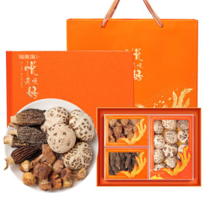 Fudonghai, Flower Mushroom Hime Matsutake Morels Sanpin Gift Box 235g, Stewed Ingredients Mountain Treasure Mushroom Soup Pack