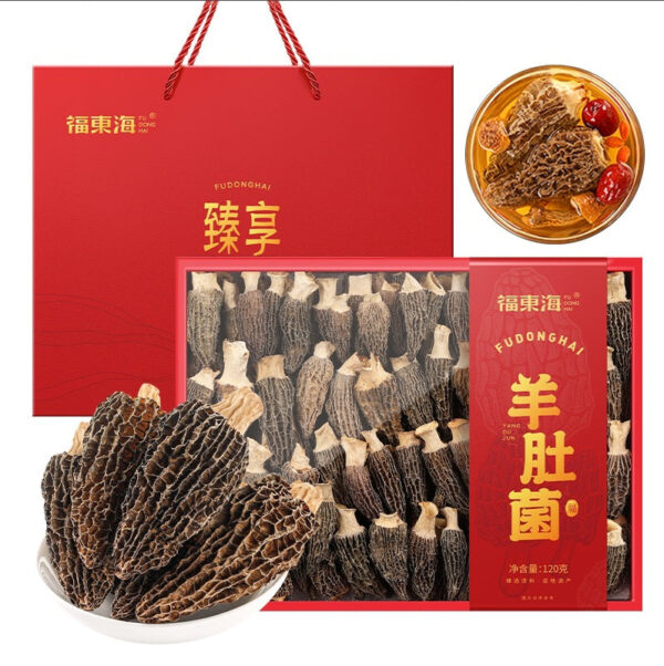 Fudonghai Shanzhen Mushroom Gift Box 310g Boletus Deer Antler Mushroom Agaricus Cordyceps Flower Soup Materials - Image 8