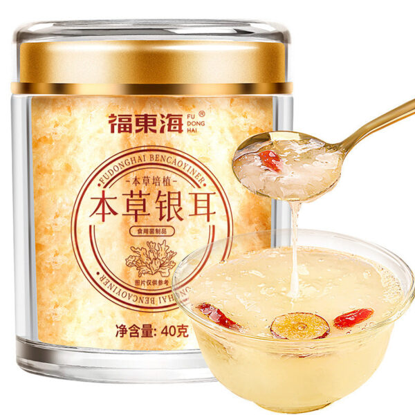 Fudonghai Materia Medica Tremella 40g, Fujian Gutian Tremella Slices White Fungus Snow Fungus No Fumigation Leave-in Meal Replacement