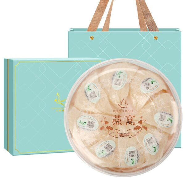 Fudonghai Triangle Yanzhan 50g Gift Box Packed with Indonesian Origin Traceability Code Dried Bird's Nest White Meat Dense Dried Foot Pregnant Women - Image 6