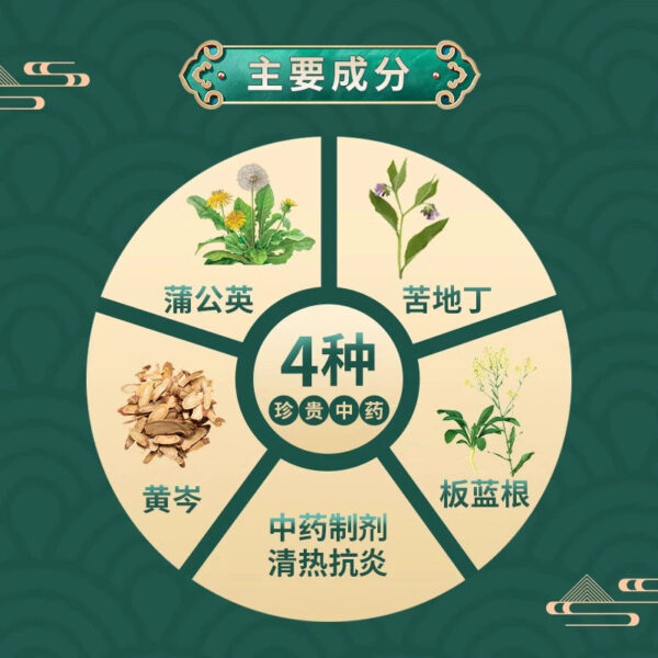 Sunflower Pudi Blue Anti-inflammatory Tablets Clears Heat and Detoxifies Sore Throat Inflammation Pharyngitis Tonsils Anti-inflammatories Sore Throat - Image 5