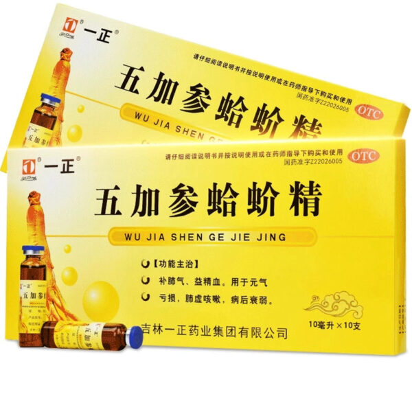 Yizhengwujia Gecko Essence 10 sticks/box, vitality deficiency, lung deficiency, weakness after cough, mouth replenishing lung qi service liquid - Image 2