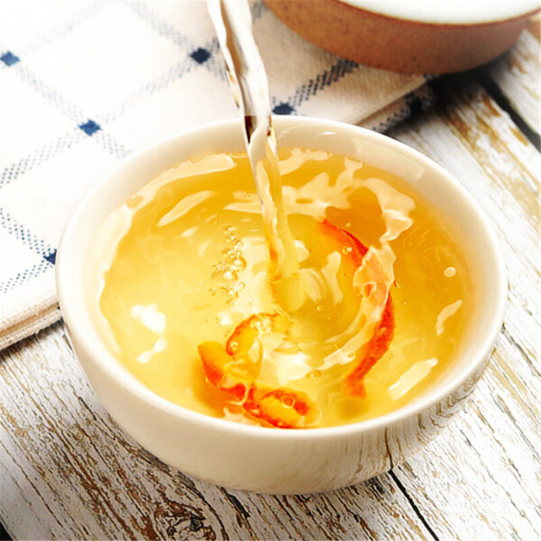 Fudonghai tangerine peel shredded 100g/bottle wholesale old tangerine peel shredded dried raw sun ready-to-eat snacks made tea Chinese herbal medicine delivery - Image 2