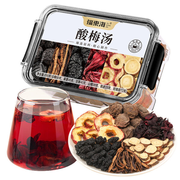 Fudonghai sour plum soup 200g, old Beijing sour plum soup health tea, dog days ebony soup tea wholesale distribution