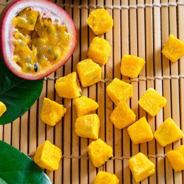 Freeze-dried passion fruit cubes, kumquat lemon slices, fruit tea, passion fruit tea soaked in water, dried passion fruit fruity - Image 3