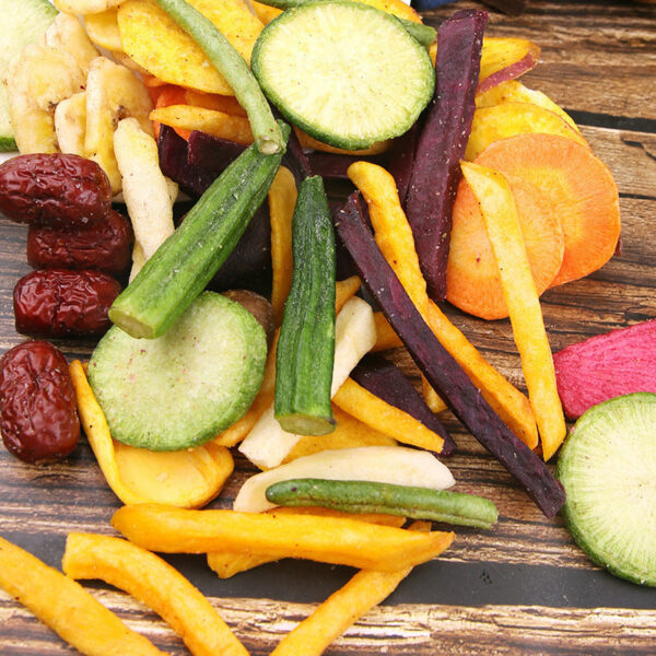 Fruit and Vegetable Crispy Comprehensive Fruit and Vegetable Dried Mixed Assorted Crisps Dehydrated Freeze-Dried Okra Dried Shiitake Mushrooms Pregnant Women's Snacks - Image 5