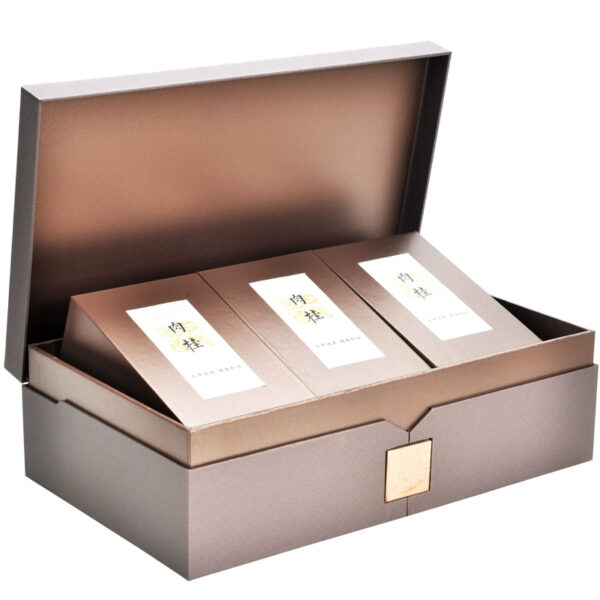 Zhongmin Hongtai Cinnamon Tea Charcoal Roasted Rock Tea Zhengyan Fruit Fragrant Ripe Tea Dahongpao Cinnamon Gift Box 255g - Image 5