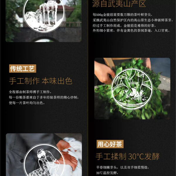 New tea Jin Junmei tea, Fujian black tea special 500 first-class authentic strong honey fragrance Jin Junmei bulk box - Image 4