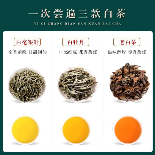 2025 New Tea Premium Mingqian Spring Tea Fujian White Tea Baihao Yinzhen White Peony Old White Tea Experience Tasting Bulk - Image 3