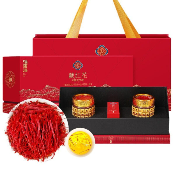Fudonghai saffron 6g Mid-Autumn Festival gift box without addition, women soaked in water, western saffron Iranian raw materials wholesale delivery - Image 5
