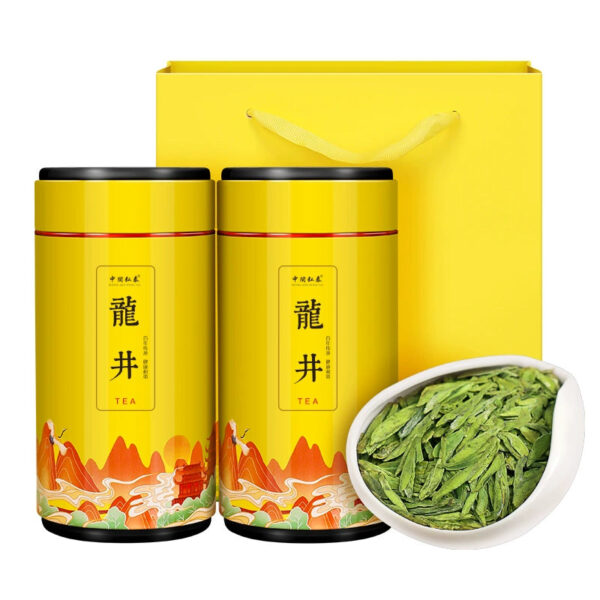 Bud new tea Luxiang Longjing tea 500g green tea Alpine Longjing bud spring tea bulk gift box tea - Image 2