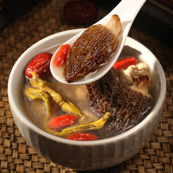 Fudonghai morel 50g gift box with Yunnan mushroom dried goods, big flower wholesale, Guangdong nourishing soup material gift - Image 4