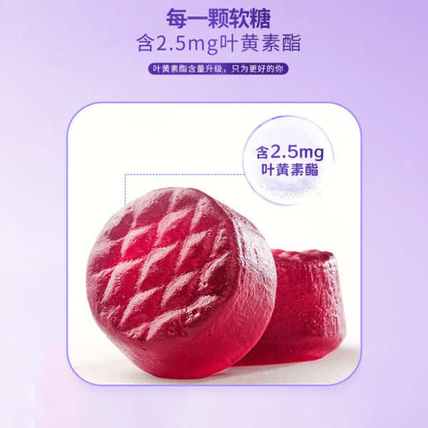 Fudonghai blueberry lutein ester juice gummy 2g * 33 bags, candy children middle-aged and elderly snacks wholesale distribution - Image 3