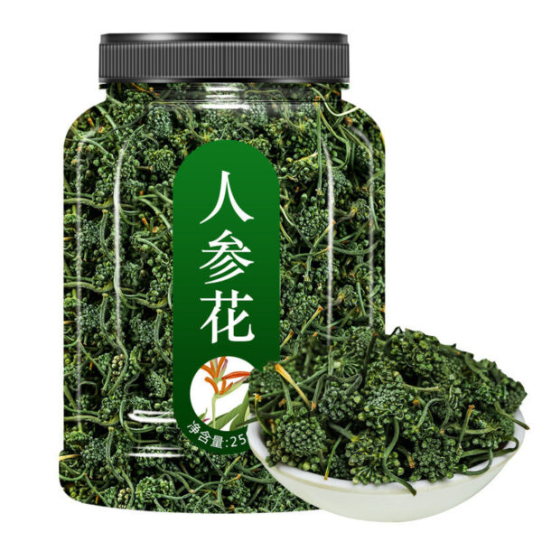 Changbai Mountain Ginseng Flower Tea 500g Northeast Mountain Ginseng Flower Fresh Dried Big Flower Bud Health Ginseng Tea - Image 5