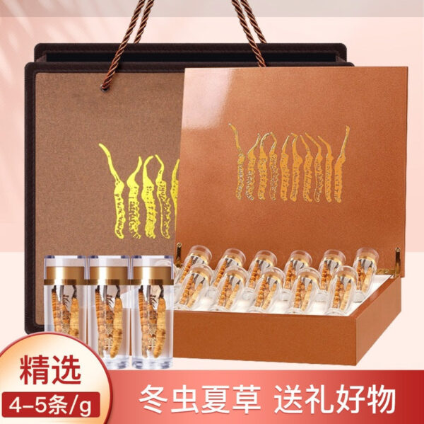 Fudonghai Cordyceps sinensis 10g whole (3-4 pieces/g) Qinghai freeze-dried Cordyceps sinensis wholesale first gift box - Image 7