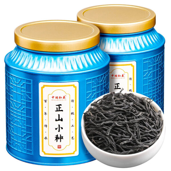 Zhongmin Hongtai Premium Zhengshan Small Species Fujian Black Tea Strong Fragrance Tea Annual New Tea Canned 500g Gift - Image 5