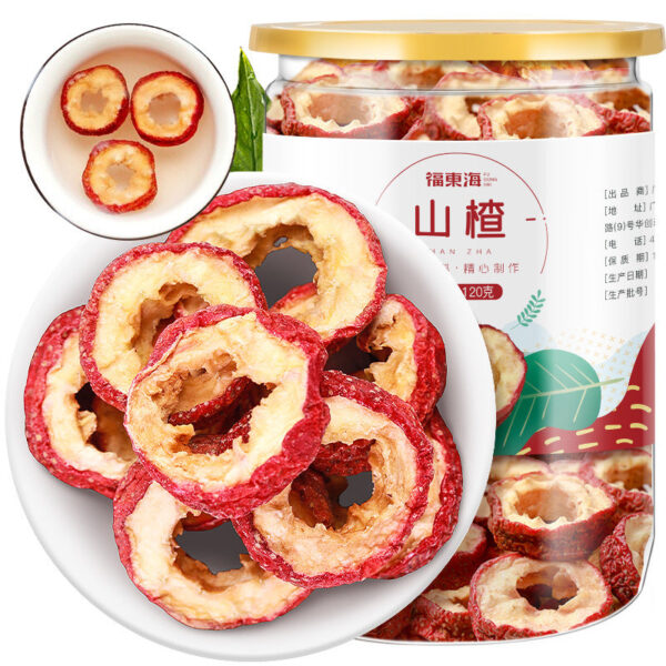 120 grams of dried hawthorn in Fudonghai, selected hawthorn circle hawthorn slices to make tea, seedless flower and fruit health tea, wholesale