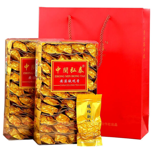 Zhongmin Hongtai traditional carbon roasted strong fragrance Fujian Anxi Tieguanyin old tea cooked tea foot fire roasted carbon roasted oolong tea - Image 2