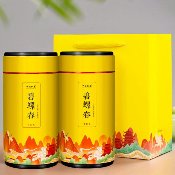 2025 New Tea Zhongmin Hongtai Biluochun Premium Alpine Green Tea Luxiang Spring Tea Bud Loose Tea Gift Box 500g - Image 5