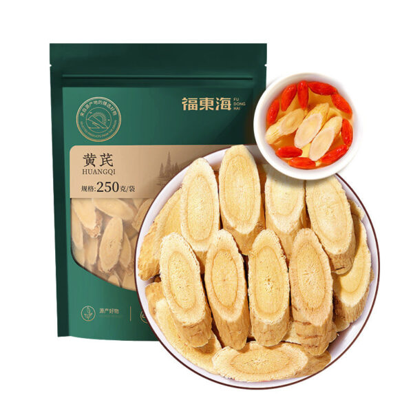 Fudonghai Astragalus 250g/bag, Gansu Astragalus tablets wholesale oblique slices without contamination Beiqi medicinal materials large-scale delivery - Image 5