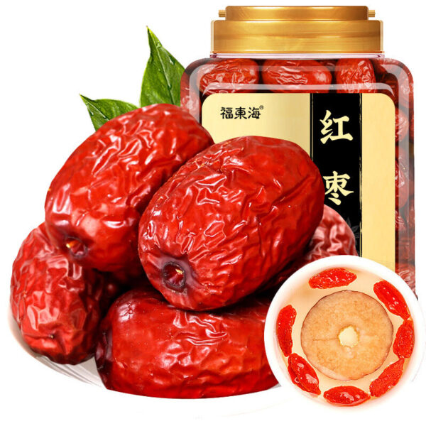 Fudonghai red dates 250g Xinjiang specialty Ruoqiang gray dates dried red dates dried jujube leave-in soup tea wholesale