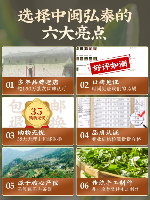 Zhongmin Hongtai Fujian Black Tea Zhengshan Small Flower and Fruit Honey Fragrance Wuyishan Gift Box Small Canned Chinese New Year Tea 300g - Image 6