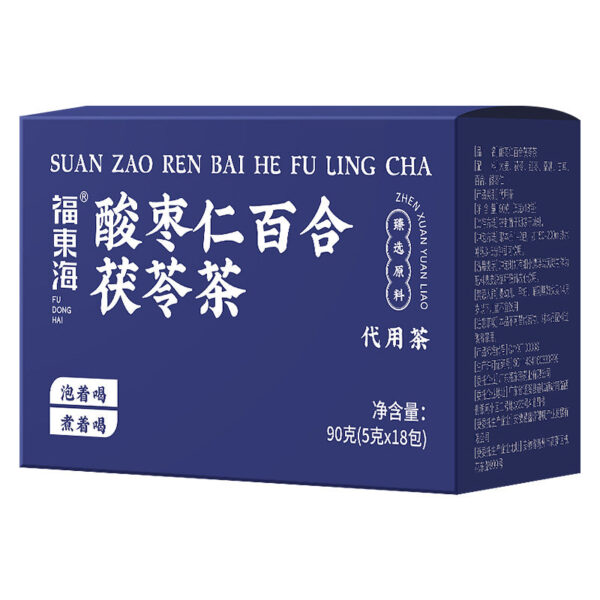 Fudonghai jujube seed lily Poria tea 90g/box Sleeping tea Health tea Herbal tea Wholesale processing - Image 5