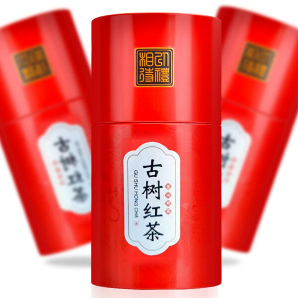 Zhongmin Hongtai Zhengshan small species golden silk bud honey fragrant wild ancient tree black tea leaves 500g canned New Year's goods gift box - Image 3