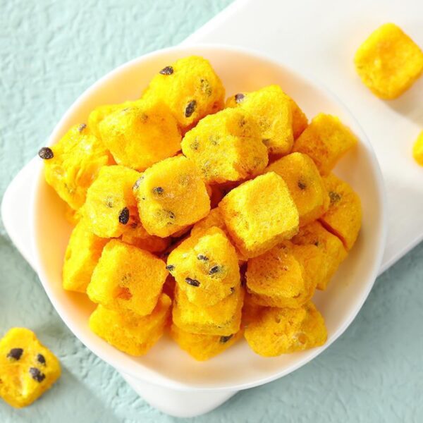 Dried passion fruit brewing drink fruit tea freeze-dried passion fruit cubes green orange kumquat lemon passion fruit tea soaked in water - Image 2