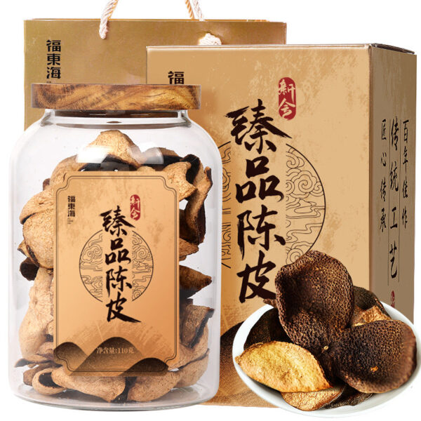 Fudonghai Tianma tangerine peel 250g/gift box, selected old tangerine peel dried and aged old tangerine peel health flower tea gift - Image 8
