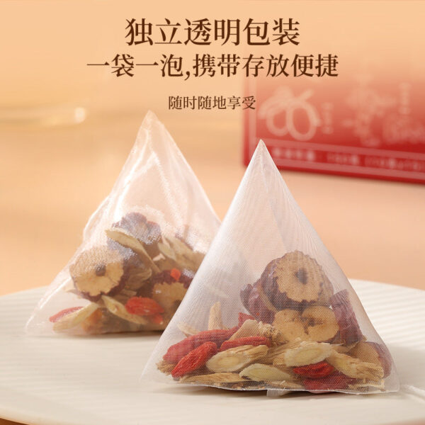 Fudonghai Astragalus Angelica Codonopsis red dates longan wolfberry tea 150g nourishing and health tea gift box wholesale distribution - Image 4