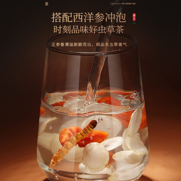 Fudonghai Cordyceps sinensis 10g gift box, Qinghai first season freeze-dried Cordyceps sinensis whole worm broken grass gift wholesale - Image 4