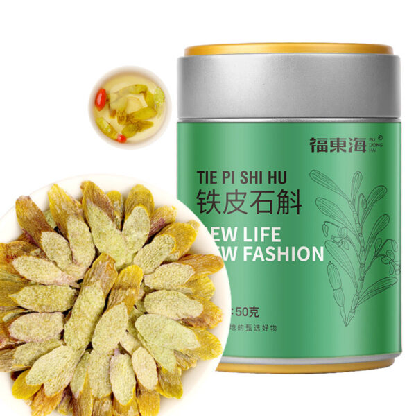 Fudonghai Dendrobium officinale 50g Zhejiang Yueqing genuine maple bucket slice Dendrobium officinale slice dry goods make tea wholesale