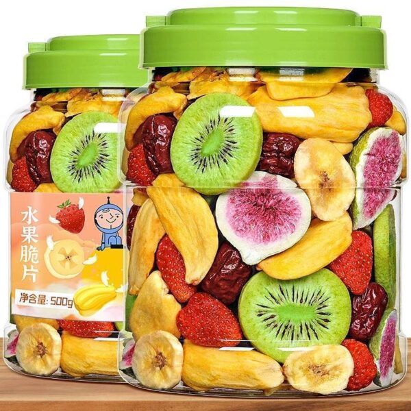 Comprehensive Fruit and Vegetable Crispy Assorted Dried Fruit and Vegetable Dried Mixed Pack Okra Shiitake Mushroom Crispy Mango Banana Slices Freeze-Dried Snacks
