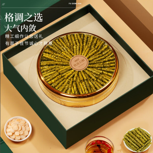 Fudonghai Dendrobium officinale gift box 200g, gift during the Spring Festival and Mid-Autumn Festival, full of gum Dendrobium officinale tea for elders - Image 4