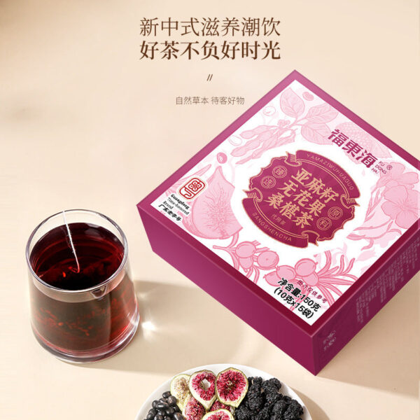Fudonghai flaxseed fig tea 150g, progesterone seed circulation tea, male and female tea wholesale distribution - Image 5