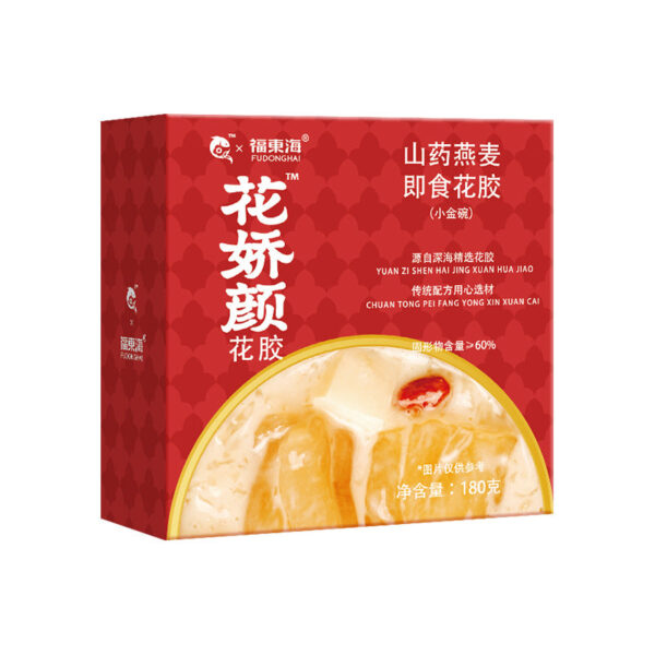 Fudonghai yam oat ready-to-eat flower glue 180g light food breakfast meal replacement isinglass collagen small golden bowl - Image 5