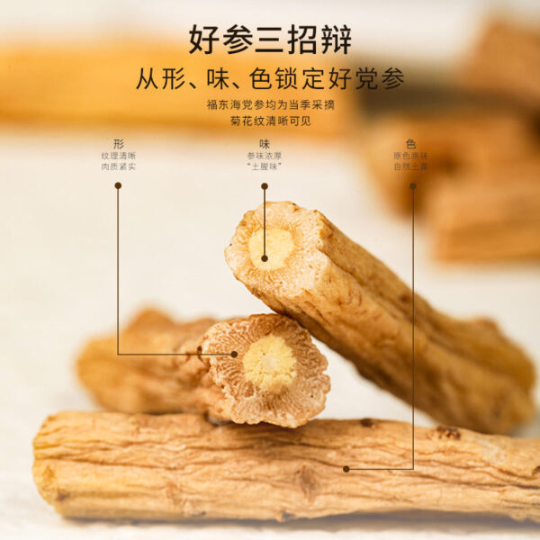 Fudonghai Codonopsis 120g/can, Gansu Codonopsis section Chinese herbal medicine wholesale Guangdong soup material Codonopsis strips - Image 2