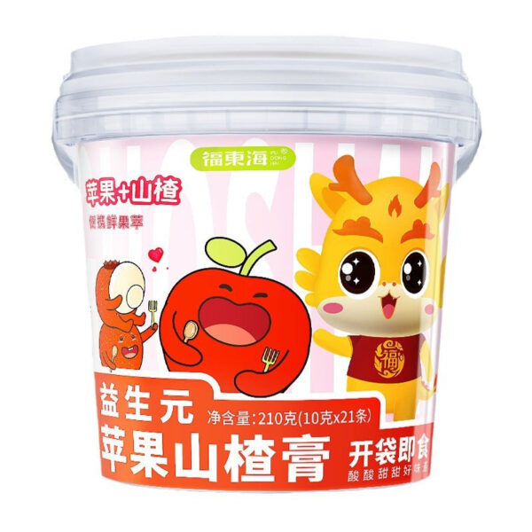 Fudonghai Apple Hawthorn Paste 210g, Original Fruit Hawthorn Paste Sweet and Sour Soaked in Water Children's Independent Packaging Spot Delivery - Image 5
