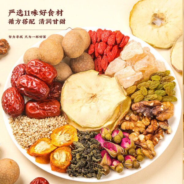 Fudonghai Babao Tea 800g, longan red dates, wolfberry roses, men's and women's solid soup tea, conditioning health tea gift - Image 3