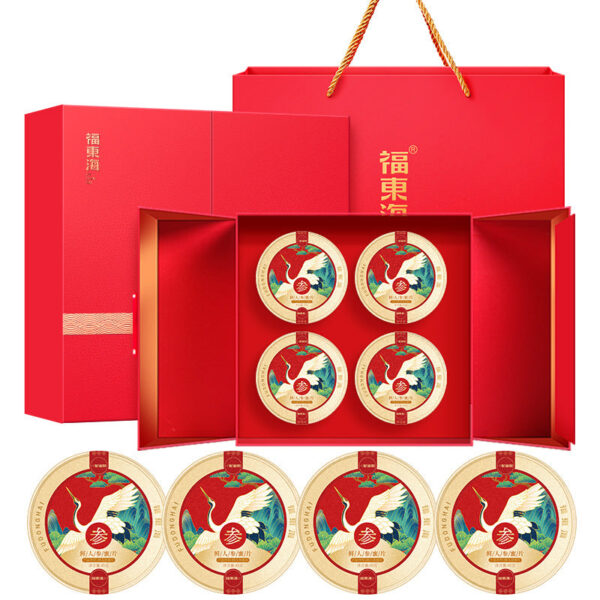Fudonghai ginseng honey slices 180g gift box, fresh honey produced in Changbai Mountain, Jilin, ready-to-eat old ginseng Mid-Autumn Festival gift delivery