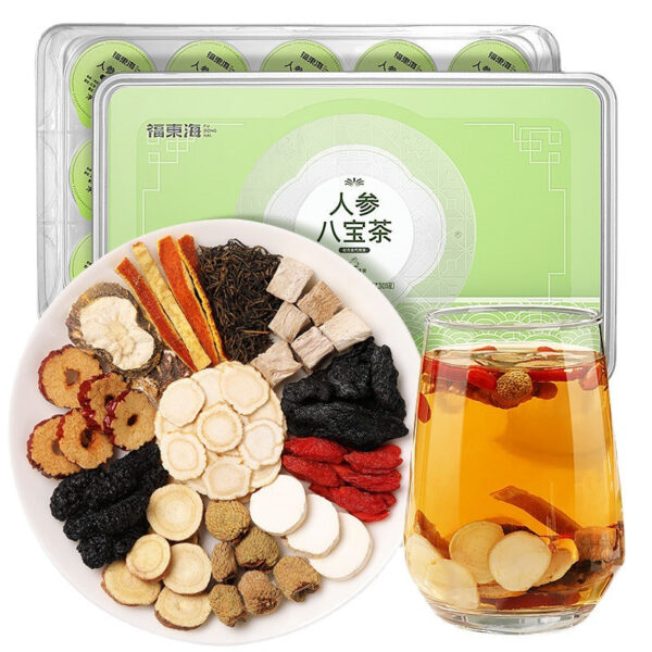 Fudonghai ginseng Babao tea 15g * 30 cans/box, men's tea, wolfberry tea, maca slices, Huangjing husband health tea - Image 5