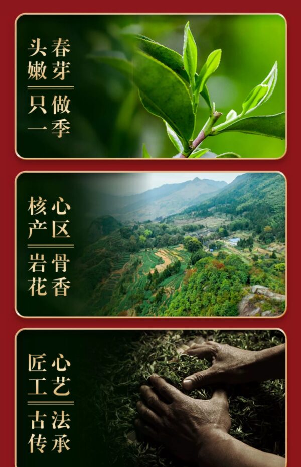 2025 New Tea Wuyishan Premium Fujian Dahongpao Zhengnong Fragrant Cinnamon Flower and Fruit Fragrant Rock Gift Tea for Middle-aged and elderly people - Image 6